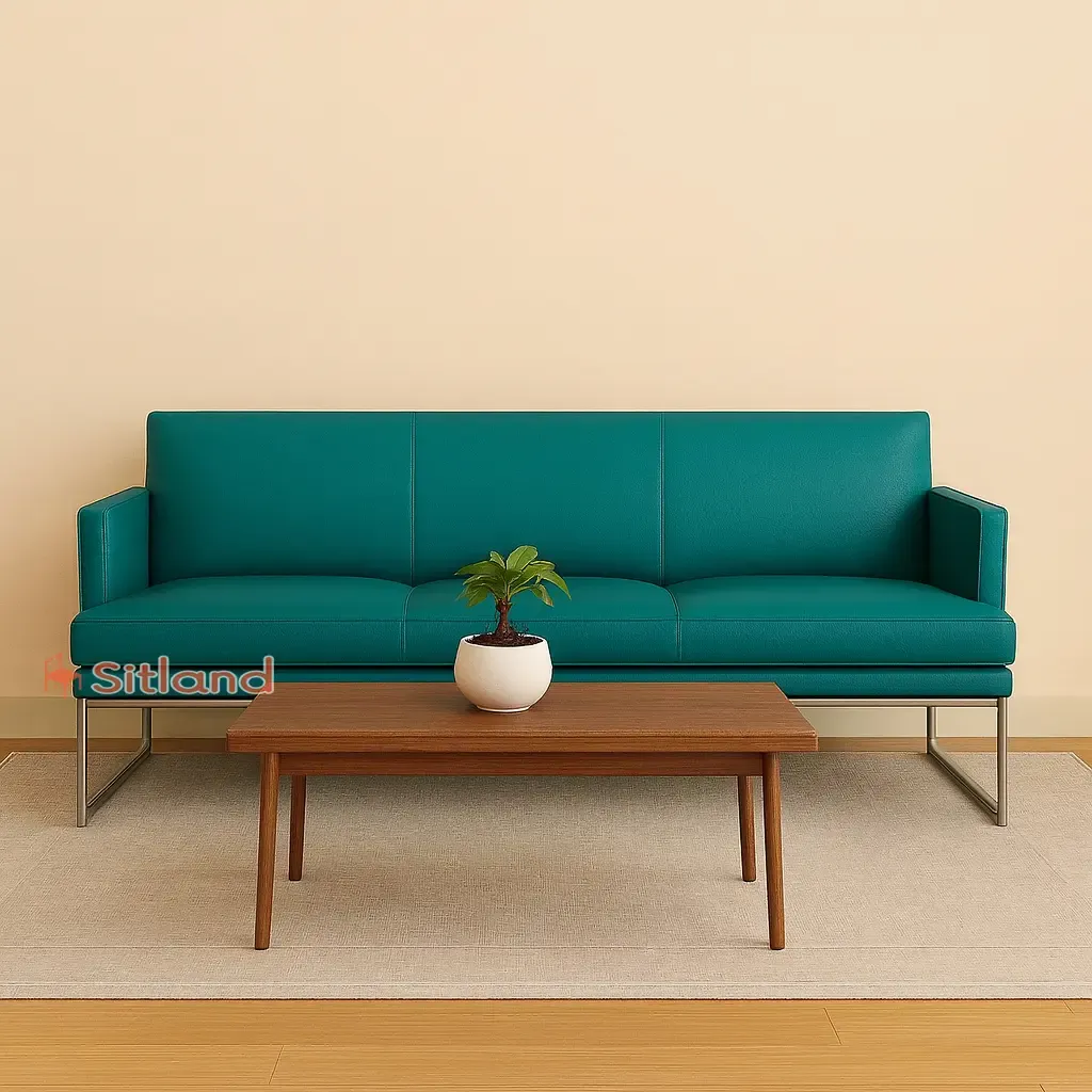 بهترین مبل مینیمال 3نفره | روکش چرم،رنگبندی متنوع | فریم فلزی | قابلیت ست شدن با مبل تک نفره و دونفره کامفورت | گارانتی3ساله سیتلند