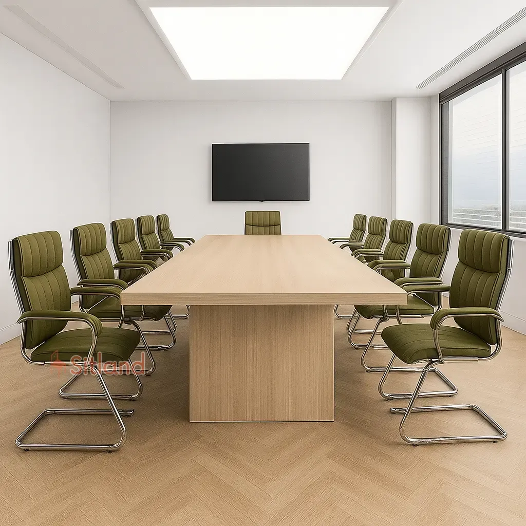 صندلی کنفرانس 5135 | جنس پایه و فریم: فلزی | دارای تنوع رنگی بالا | با روکش چرم درجه1 | گارانتی3 ساله | سیتلند