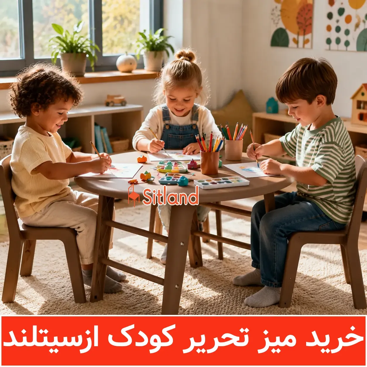 میز تحریر پلاستیکی کودک مناسب فضای کوچک آپارتمانی | سیتلند