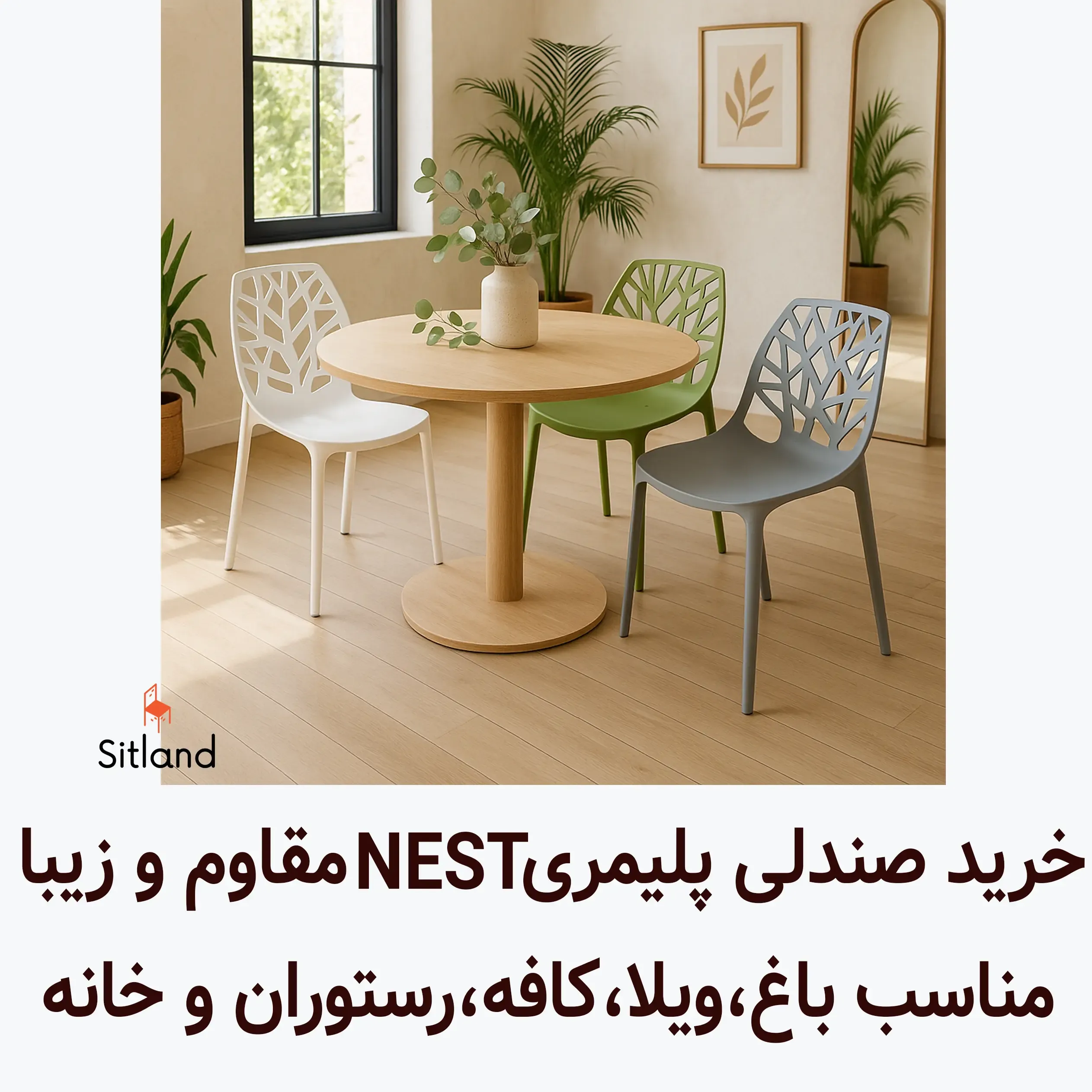 قیمت و خرید بهترین صندلی پلاستیکی مدل NEST | مقاوم و شیک و مدرن | فروشگاه آنلاین سیتلند
