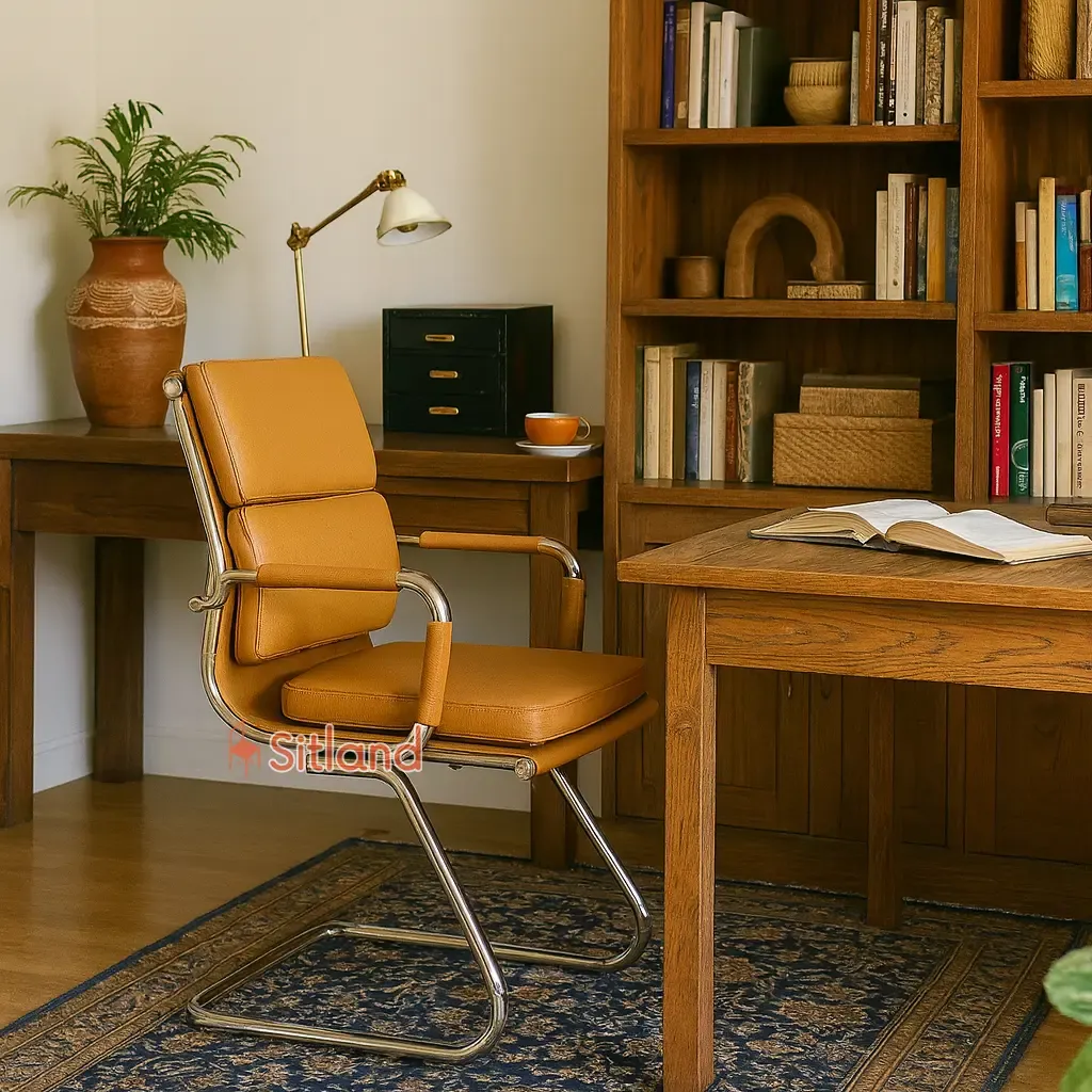 صندلی کنفرانس 7130 قابل سفارش با جنس پارچه و چرم درجه1 | پایه و فرم فلزی | گارانتی ۳ سال گارانتی در فروشگاه سیتلند