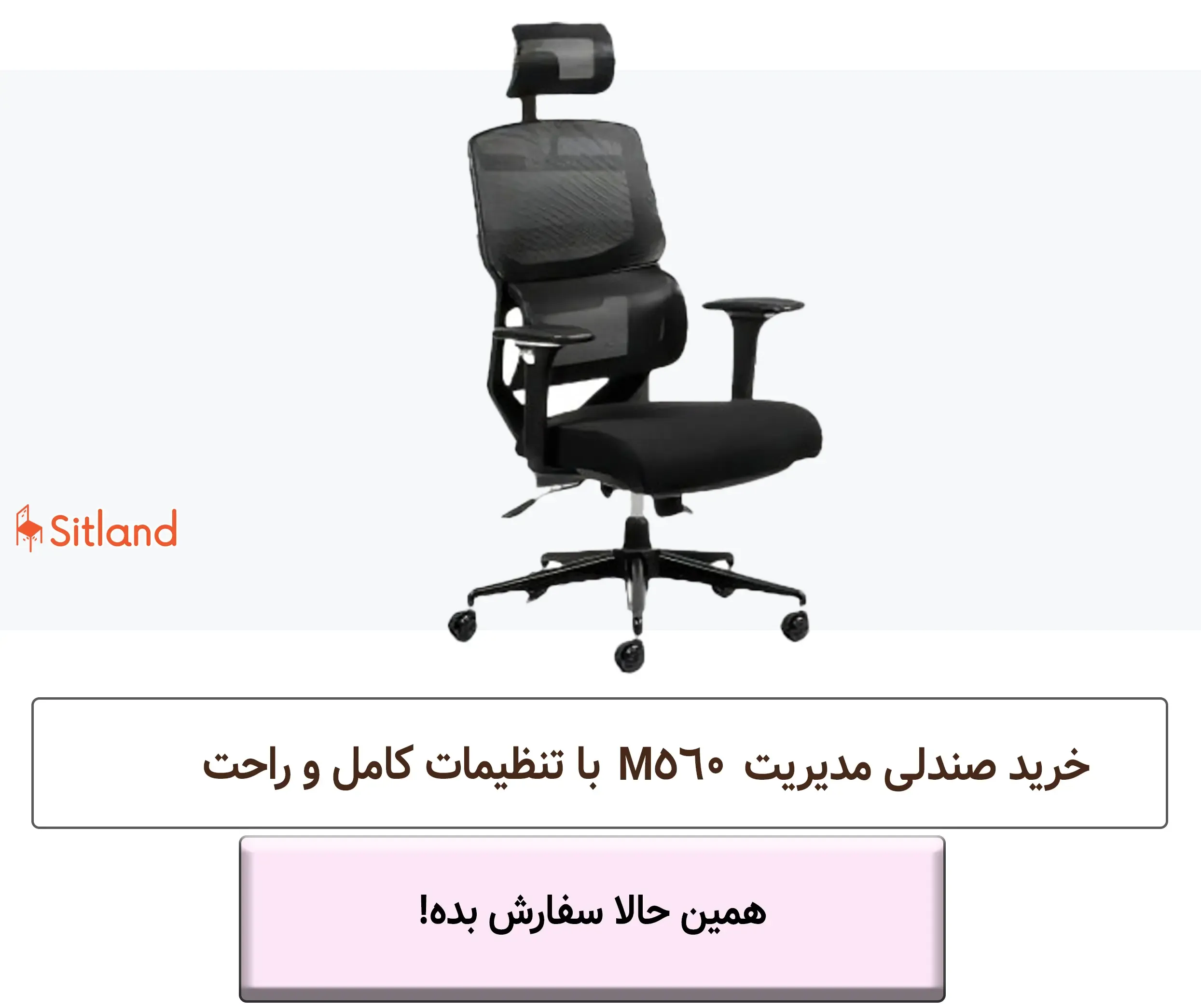 خرید صندلی مدیریتی و طبی مدل M560  با طراحی شیک و مدرن | فروشگاه آنلاین سیتلند