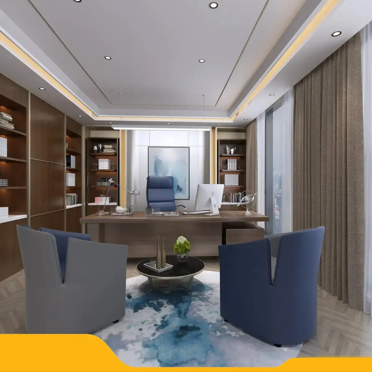 صندلی کامپیوترچرمی 4330 | دارای تنظیم ارتفاع و زاویه | تنوع رنگی بالا | فریم و پایه فلزی |گارانتی3ساله از فروشگاه سیتلند