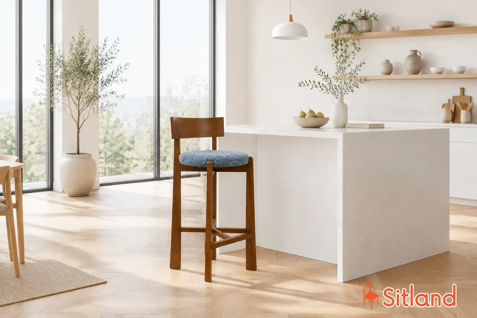 خرید صندلی اپن چوبی مدل لونا برای دکوراسیون مینیمال و اسکاندیناوی