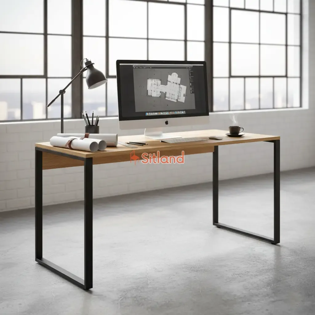 میز تحریر شیک لارس | میز مطالعه مدرن با رنگبندی | گارانتی3ساله سیتلند | خرید قسطی میز تحریر | میز تحریر mdf